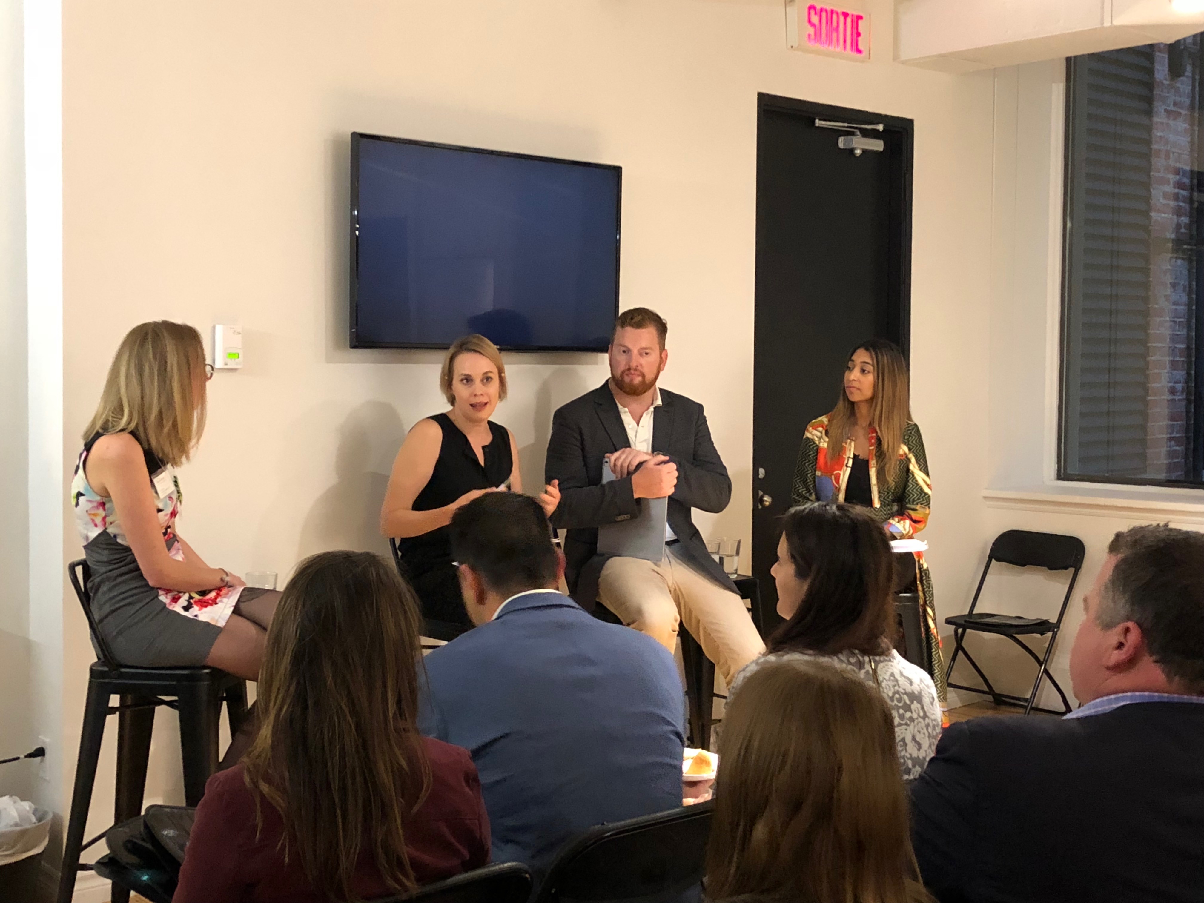 Conference in a room 