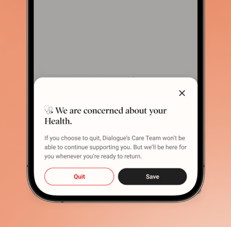 We are concerned about your health