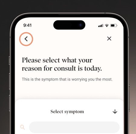 Please select what your reason for consult is today.