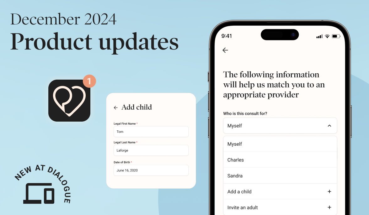 December update: Simplifying family consultations