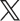 x logo grey
