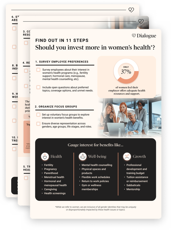The gender health gap impacts nearly 50% of the Canadian workforce